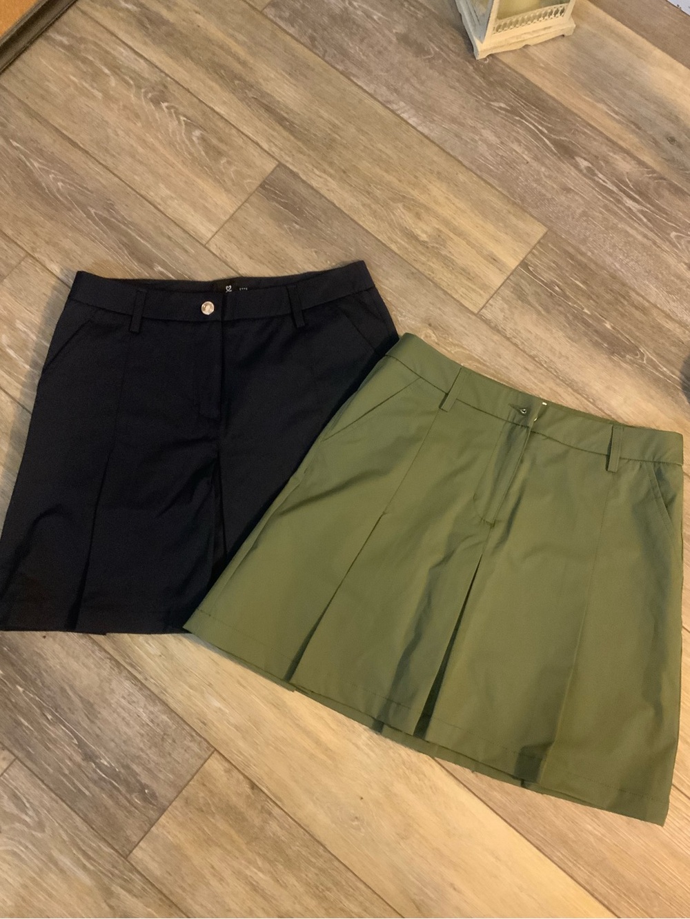 Daily Sports Mini Skirts in Black and Olive